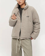 Stand collar couple jacket