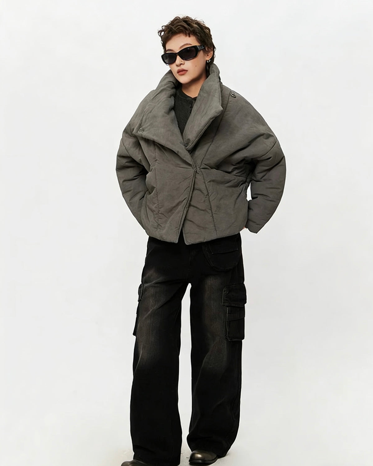 Stand-up collar warm coat