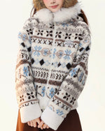 Retro cotton-padded jacket