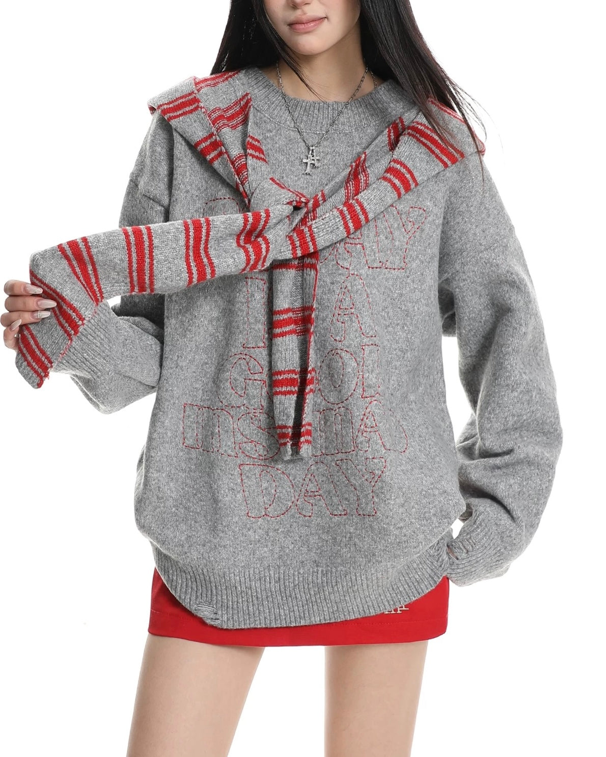 striped hoodie sweater