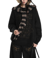 striped hoodie sweater