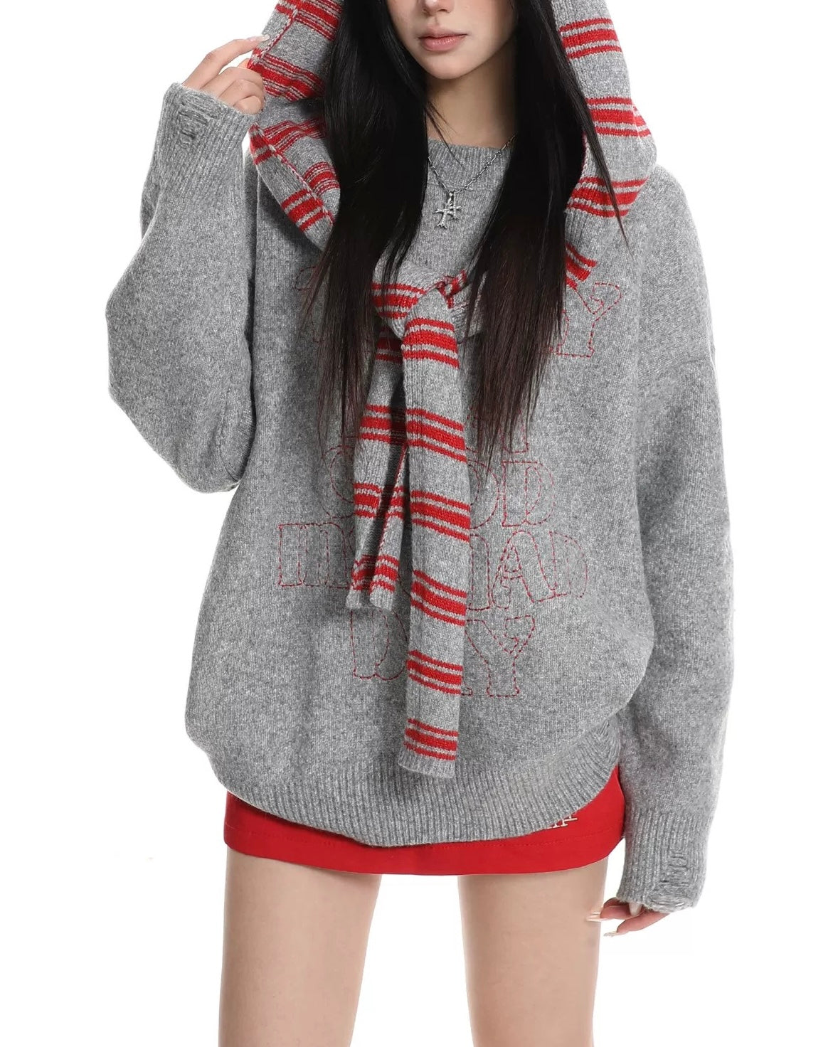 striped hoodie sweater