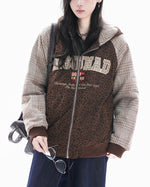 Leopard print casual cotton jacket