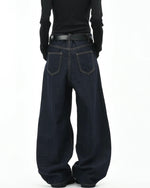 Retro patchwork jeans