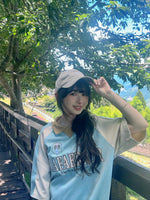 美式復古插肩袖短袖