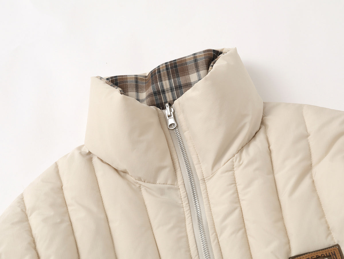 Retro reversible cotton jacket