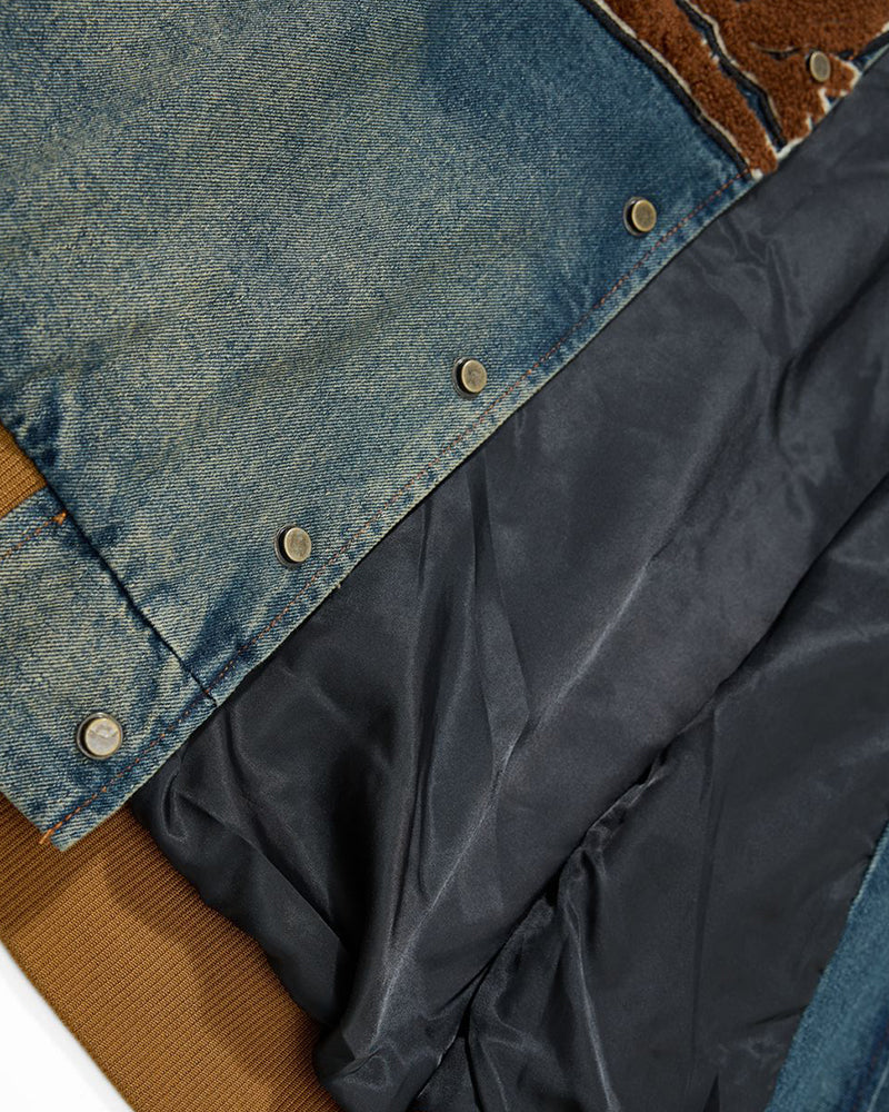 빈티지 워싱 데님 재킷