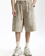 Washed casual overalls