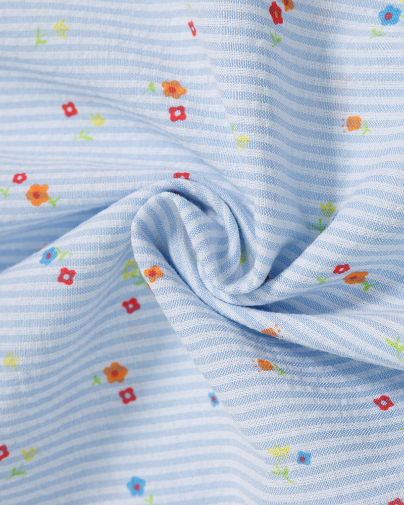 卡通刺綉短袖襯衫