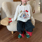 Cute knitted top and pants set