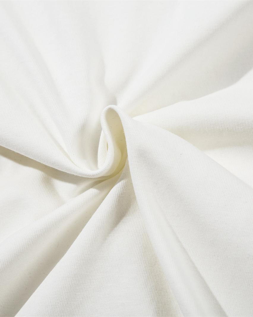 장식 프린트 반팔 셔츠