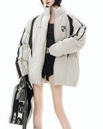 Retro contrast cotton jacket