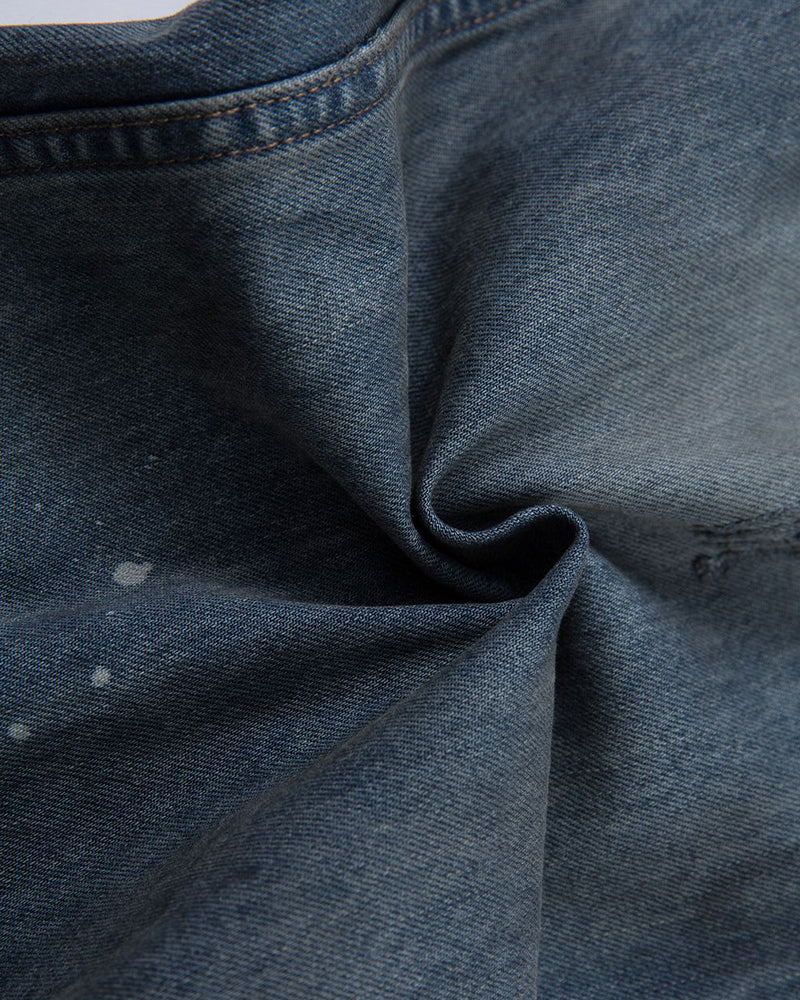 水洗破洞牛仔褲