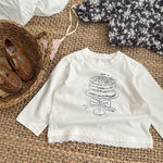 可愛蛋糕印花長袖