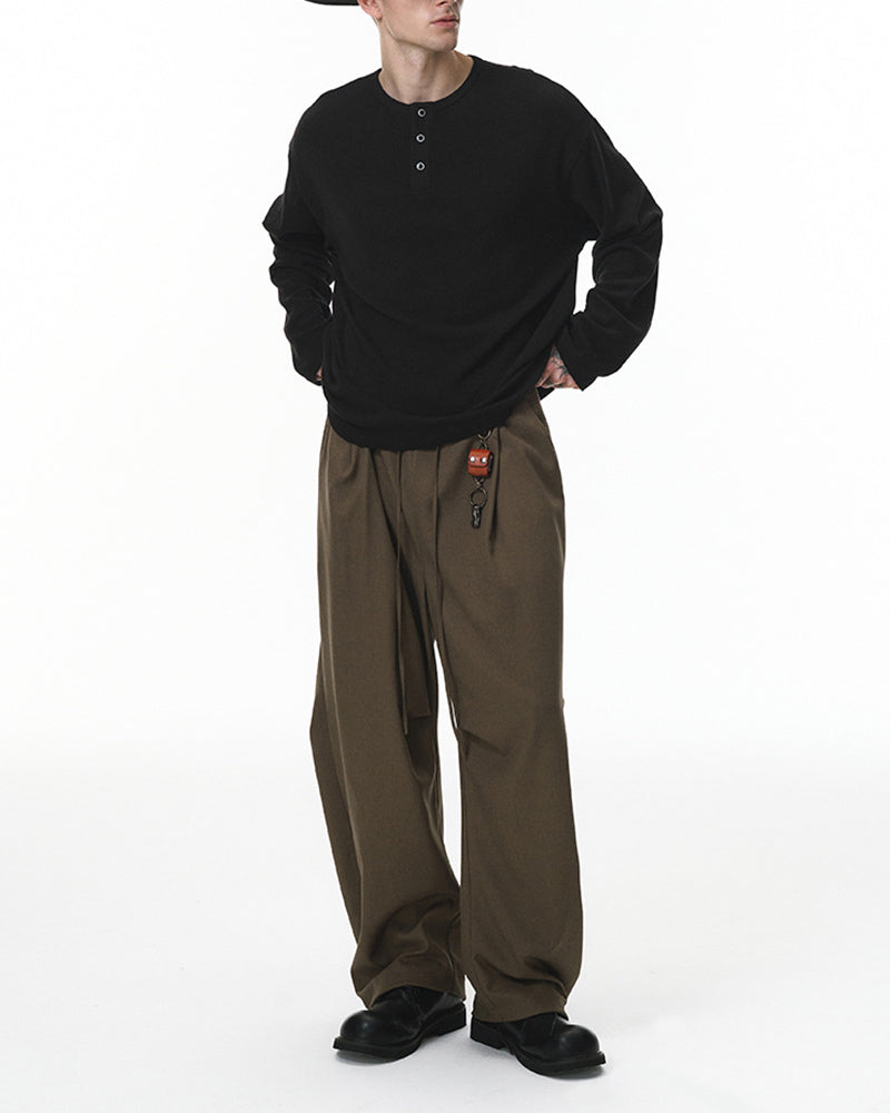 Simple and casual long-sleeved