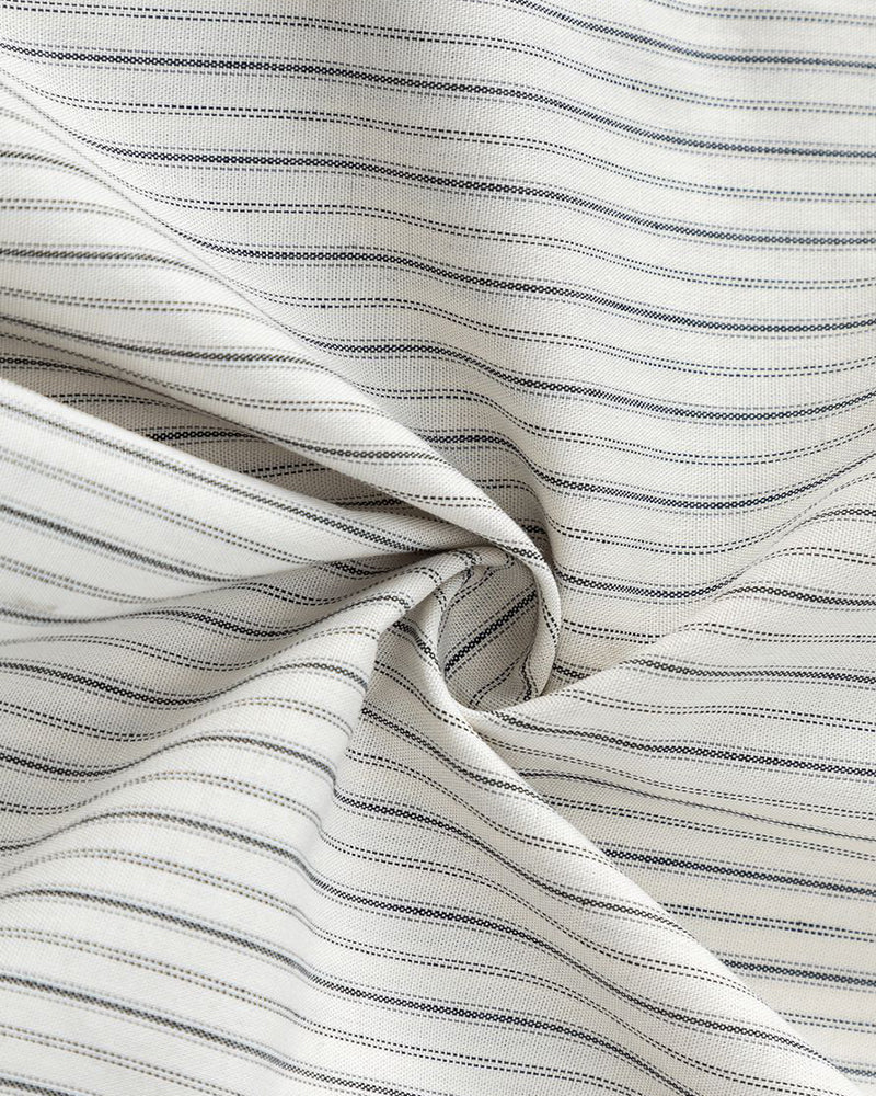 豎條紋短袖襯衫