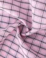 復古格紋短袖襯衫