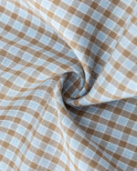 復古格紋短袖襯衫