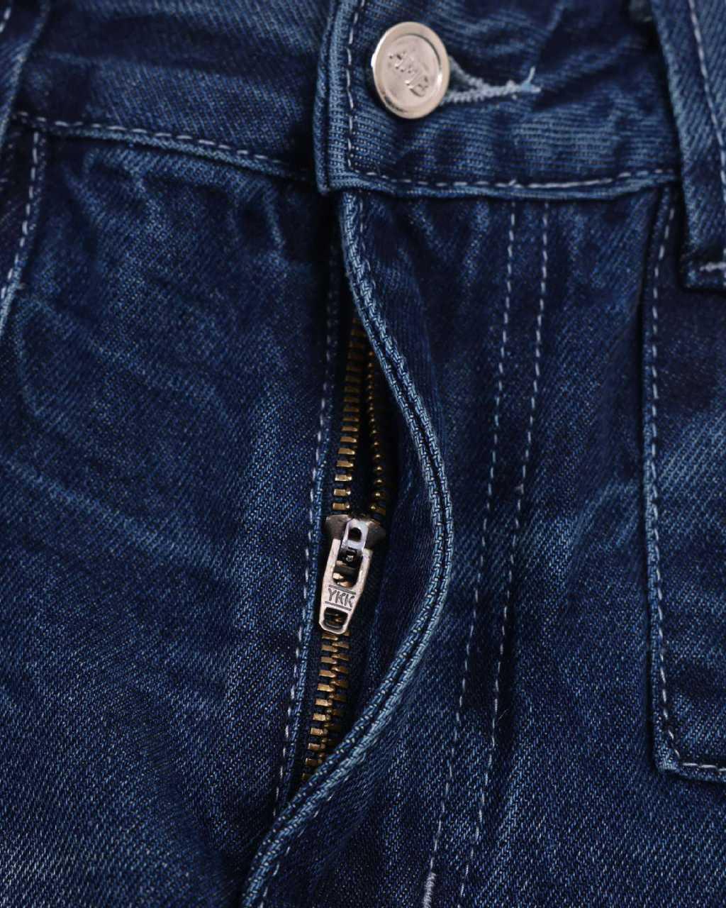 寬鬆簡約牛仔長褲