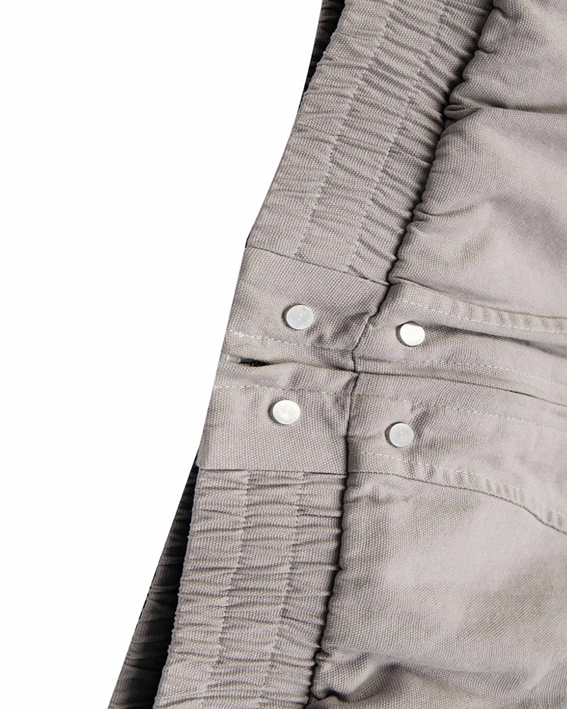 모피 트리밍 후드 코튼 패딩 재킷