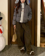 Retro embroidered patchwork cotton jacket