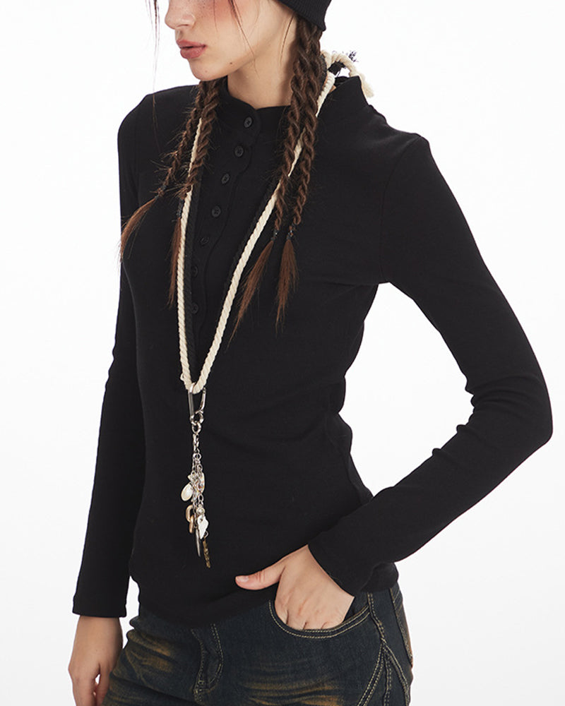 몸에 꼭 맞는 긴팔 (여성용)