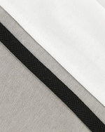 Colorblocked round neck short sleeves