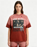 Distressed vintage short-sleeve