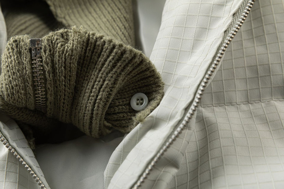 Retro contrast color simple cotton jacket