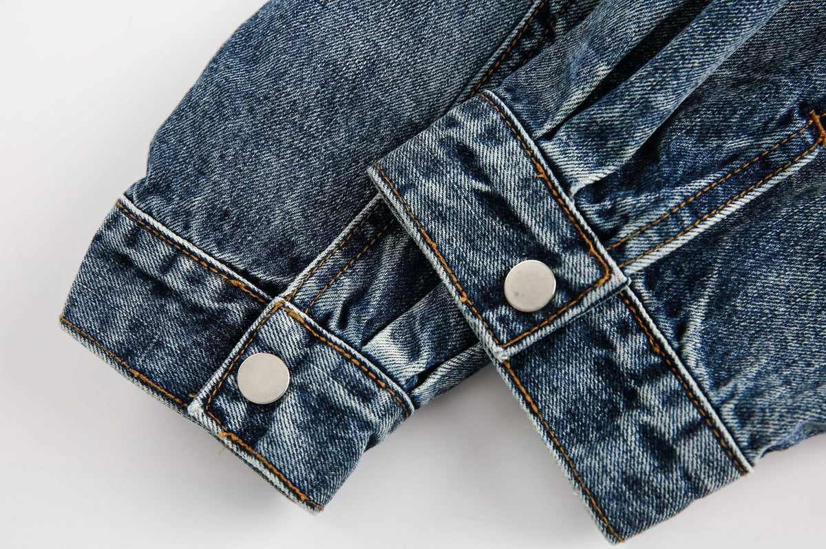 Vintage washed denim jacket