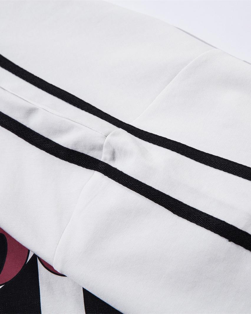 레트로 스트라이프 레터 반팔