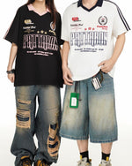 레터 프린트 반팔