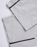 Panelled straight-leg casual trousers