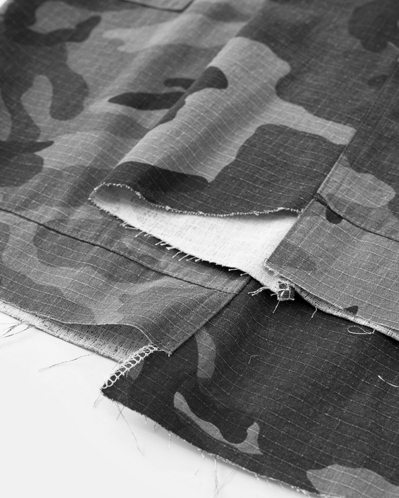 迷彩工裝七分褲