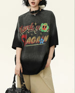 빈티지 워싱 반소매