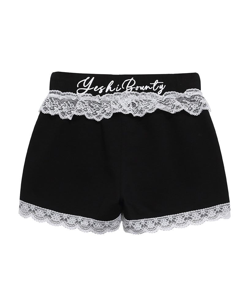레이스 장식 반바지