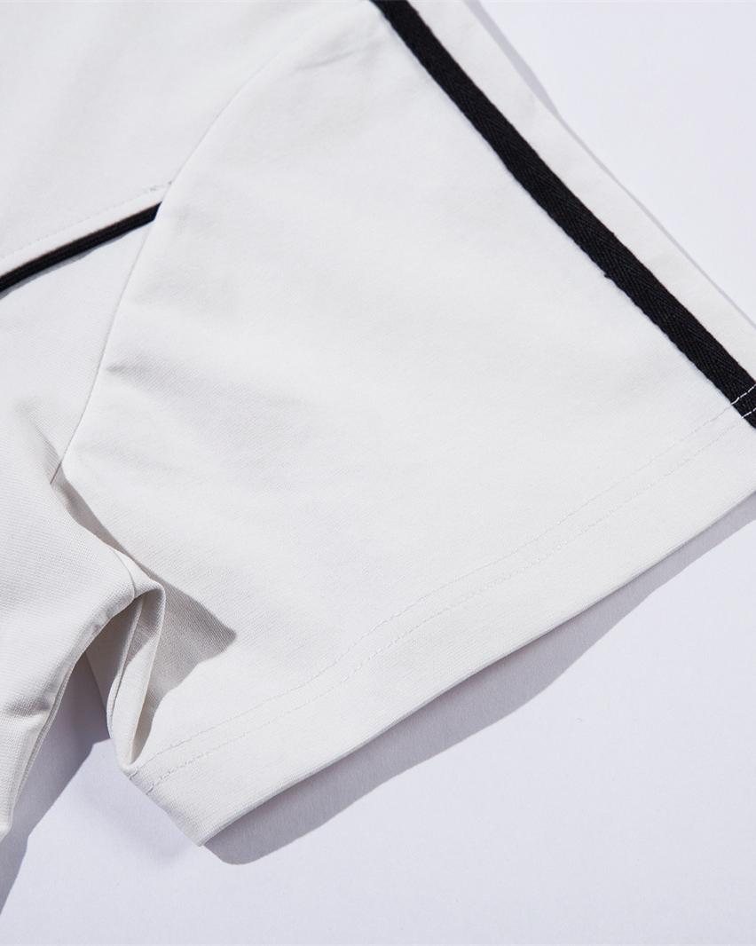 레트로 스트라이프 레터 반팔