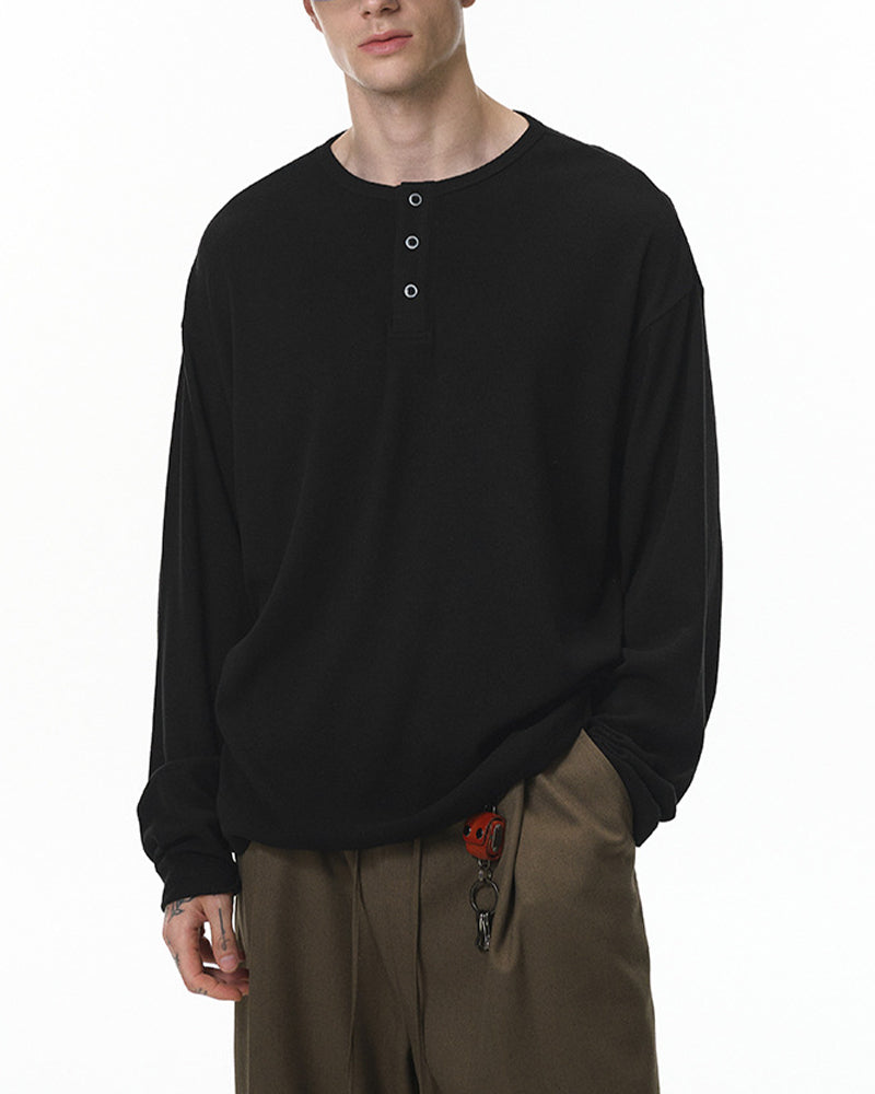 Simple and casual long-sleeved