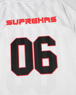 v領運動條紋短袖