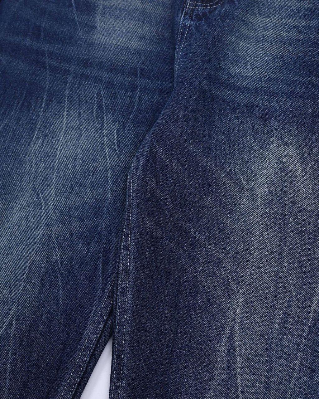 寬鬆簡約牛仔長褲