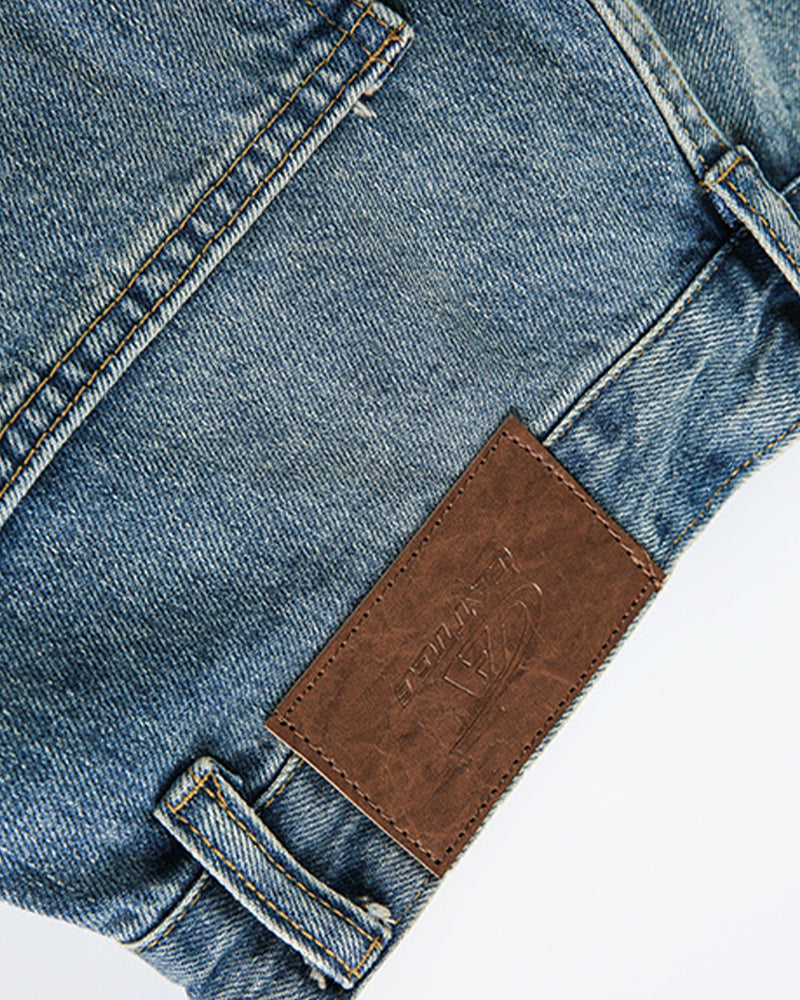 休閑刺綉牛仔褲