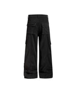 Retro multi-pocket casual pants