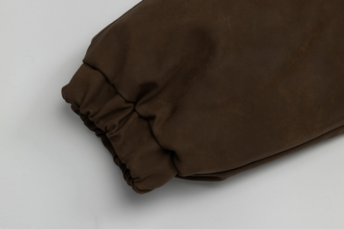 Retro hooded fur coat