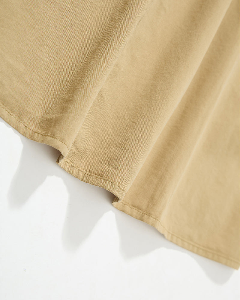 Distressed versatile long-sleeved shirt