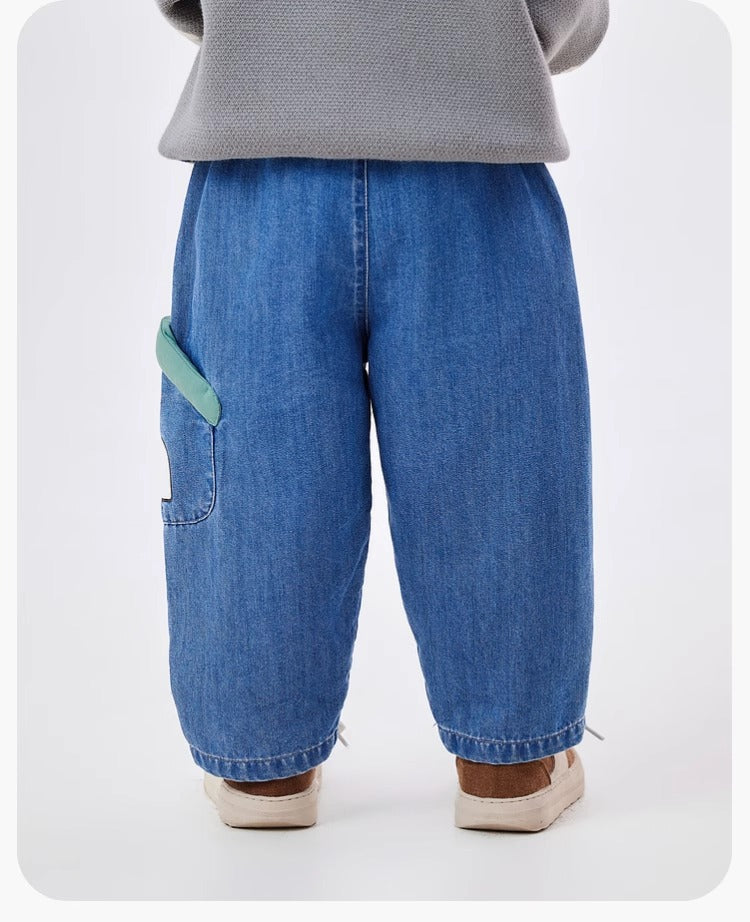 卡通立體牛仔褲