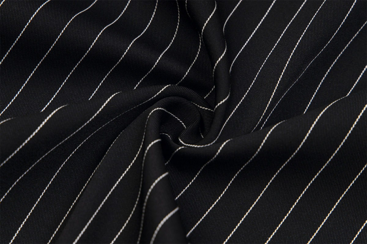 Retro sports contrast striped jacket