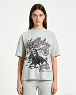 Retro distressed short-sleeved shirt