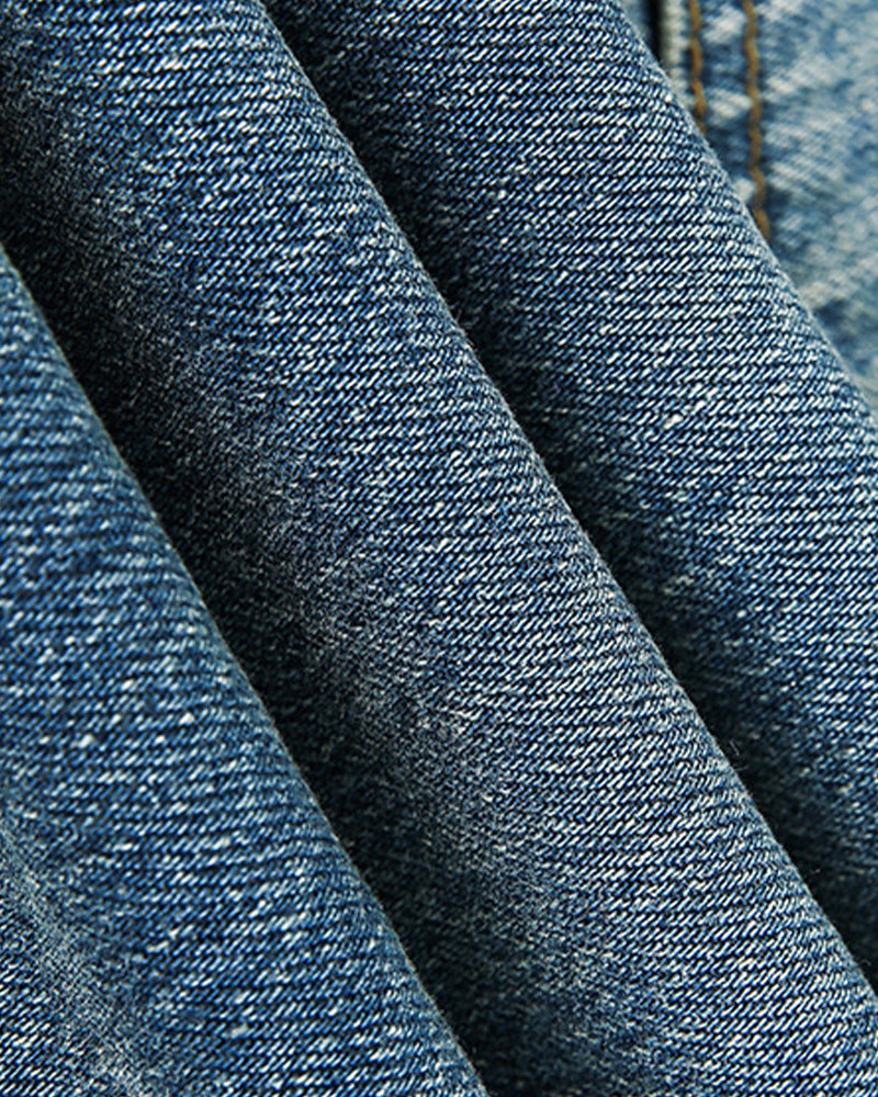 休閑刺綉牛仔褲