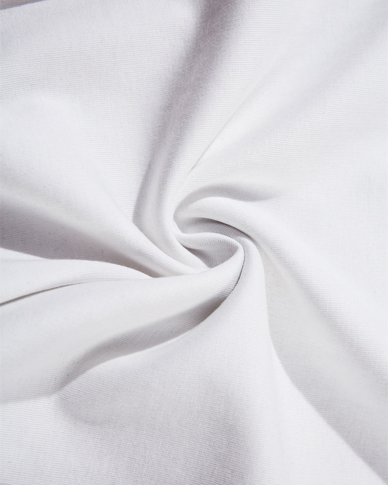 레트로 콘트라스트 반소매