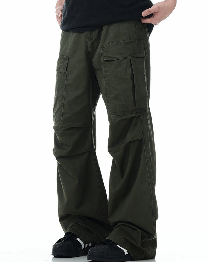 Multi-pocket casual trousers